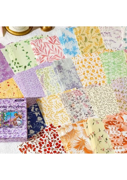 C Yoofun 100 Adet/kutu Bloknot Malzeme Kağıt Anna'nın Düşleri Önemsiz Dergisi Scrapbooking Kartları Retro Arka Plan Dekorasyon Kağıdı (Yurt Dışından)