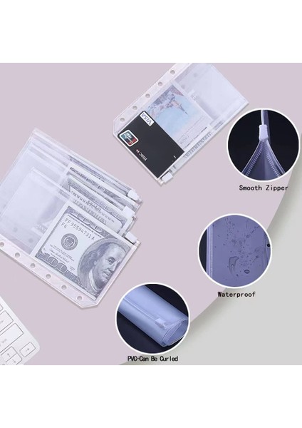 G Set A7 A7 Bütçe Planlayıcısı Cepli Bağlayıcılar Bağlayıcı Seti Mini Para Organizatör Nakit Tasarrufu Için Nakit Doldurma Zarf Sistemi (Yurt Dışından)