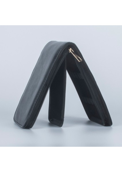 K 1 Adet Özel Stil Siyah Kalem Veya Rulo Topu Dolma Kalem Deri Kılıf Sadece 12 Kalem Saklama Çantası Ofis Iş Adamları (Yurt Dışından) fırsatları