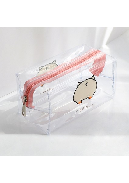 Stil 1 Kalem Kutusu Kawaii Kırtasiye Şeffaf Kalem Kutusu Trousse Makyaj Çantası Büyük Kapasiteli Kalem Kutusu Estuche Escolar Kalem Çantası (Yurt Dışından)