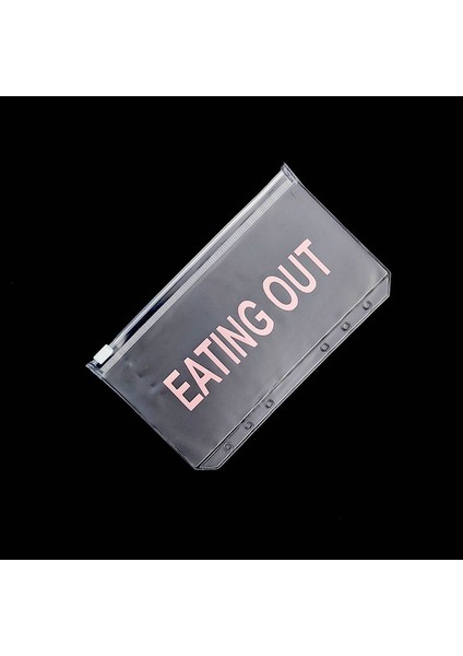 Yemek Out A6 A6/a5 Nakit Planlayıcısı Bağlayıcı Cep Dosya Düzenleyici Depolama Klasörü Şeffaf Pvc Gevşek Yaprak Kese Fermuarlı Dosyalama Bağlayıcı (Yurt Dışından)