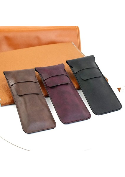 Bordo 1 Adet Pu Deri Kalem Çantası, Dolma Kalem Kutusu Tutucu, Seyahat Journalback Okula Vintage Retro Tarzı Aksesuarları (Yurt Dışından) fırsatları