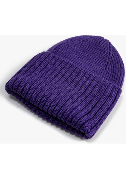 Lastikli Örgü Bere Kenarları Geniş Katlı fiyatları