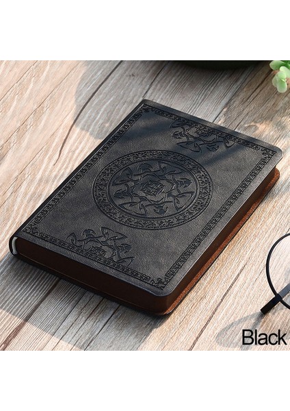 Siyah Mini Cep A7 Ciltli Defter Günlük Defteri Retro 100 Sayfalık Kalınlaşmak Bloknot Günlük Haftalık Planlayıcısı Dizüstü Okul Kırtasiye (Yurt Dışından)