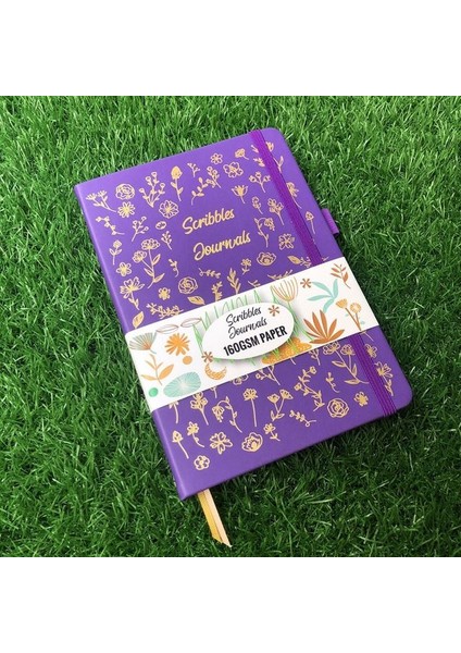 Açık Mor 5x5 Dot-Grıd Sayfa Nokta Izgara Dergisi A5 Pu Deri Kapak Mermi Noktalı Defter Çizim Bujo 160 Sayfa 5X5MM Dot-Grıd Kalın 160GSM Kağıt (Yurt Dışından)