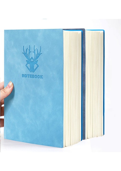 E Mavi Süper Kalın Günlük Defter Günlük Iş Ofis Çalışma Kitabı 360 A5 Basit Üniversite Günlüğü Okul Malzemeleri Sayfaları Yatay Çizgi (Yurt Dışından) modelleri