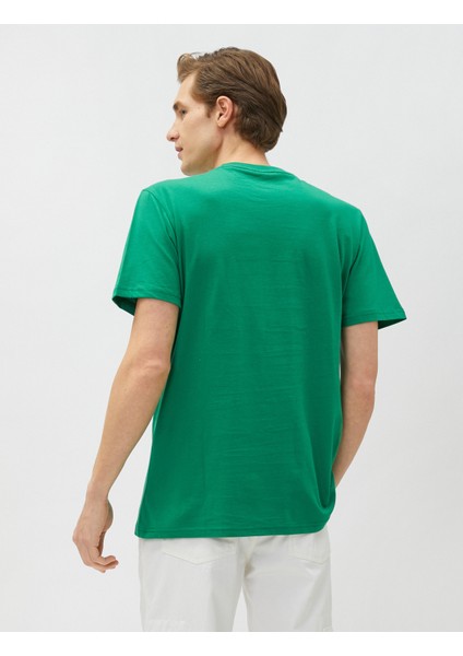 Kolej Tişört Işlemeli Bisiklet Yaka Kısa Kollu fırsatları