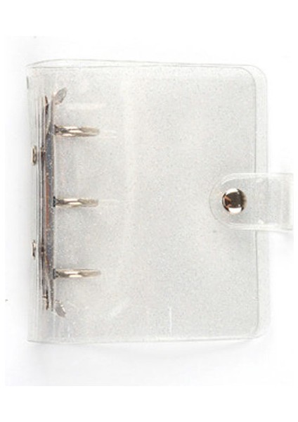 9.5X11 cm Kapak Mini 3 Delik Spiral Defter 3 Delik Gevşek Yaprak Bağlayıcı Planlayıcısı Pvc Şeffaf Günlüğü Pp Kağıt Zip Çanta Aksesuarları (Yurt Dışından)