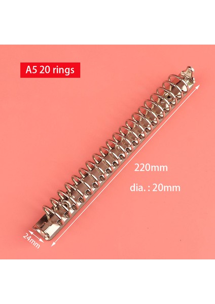 A5 20 Halka 20MM Bronz Siyah 25MM 10 Parça Dıy Klips Mekanik, 6 4 9 Halka Bağlayıcı Mekanizması, 280=285, A4 B5 A5 A6 A7 (Yurt Dışından)