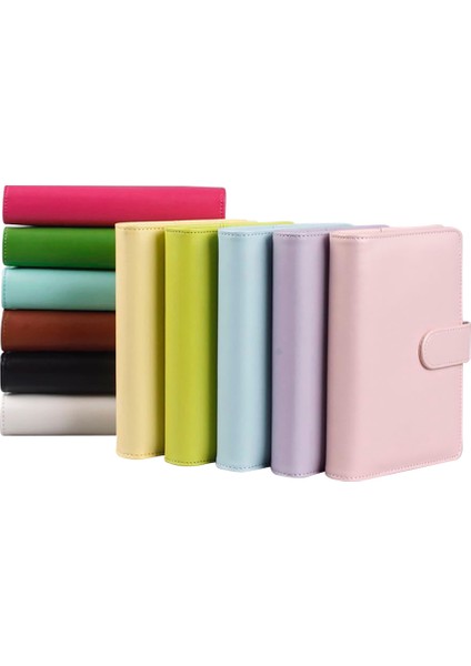 Pvc Lazer A6 Pu Deri Defter A6 Bağlayıcı Dıy Bütçe Planlayıcısı Organizatör 8 Fermuarlı Cepler 12 Adet Bütçe Sayfası 2 Adet Fransız Alfabesi Çıkartmalar (Yurt Dışından)