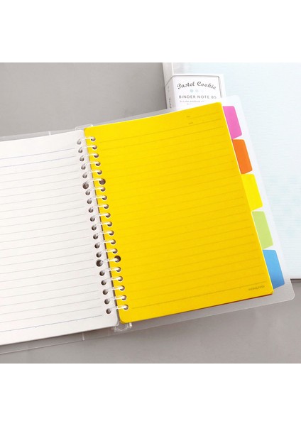 1 Pcb5 Lambency Pembe Kokuyo Gevşek Yaprak Defter Macaron Pastel Çerezler Iç Çekirdek A5 B5 A4 Günlüğü Çıkarılabilir Kapak Halka Bağlayıcı Öğrenci Kırtasiye (Yurt Dışından)