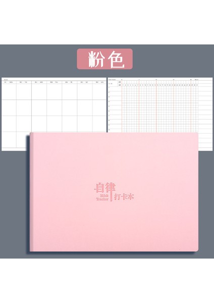 Pembe Günlük Planlayıcı Yapılacaklar Listesi Aylık Plan Defterleri Yönetim Programı Öz Disiplin Alışkanlık Kaydı Zaman Yönetimi Programı (Yurt Dışından)
