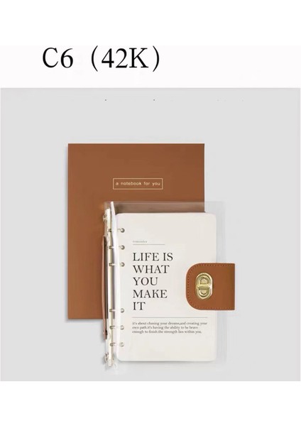 42 K C6 A5 Ciltli Defter 6 Delik Dosya Günlük Defteri Günlüğü Gündem Planlayıcısı Günlüğü Gündem Planlayıcısı Mermi Kapağı Ofis Okul Kırtasiye (Yurt Dışından)