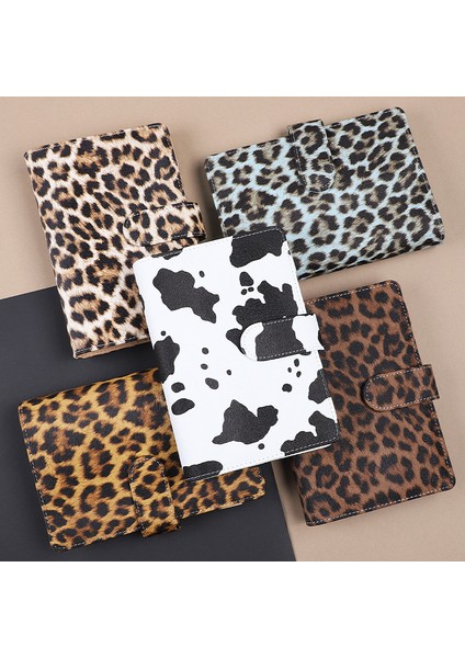 Bej A6 A6 Leopar Baskı Gevşek Yaprak Kapak Planı Kitap Bağlayıcı 6 Delik Nakit Bütçe Bağlayıcı Defter Ofis Kırtasiye (Yurt Dışından) fiyatları