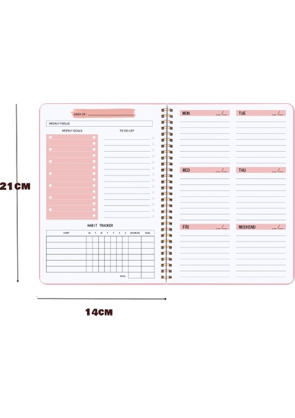 Vurgulayıcı Ekleyin C A5 Hckg 2023 A5 Gündem Planlayıcı Defter Günlüğü Haftalık Planlayıcı Hedef Alışkanlık Programları Günlük Defterleri Okul Kırtasiye Ofis (Yurt Dışından) indirimleri
