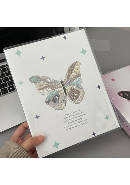 Kelebek B Kapağı Skysonıc 2023 Yeni A5 Bağlayıcı Kitap Toplama 3D Fotoğraf Albümü Gündem Kawaii Kapak Kartpostallar Halka Organizatör Dıy Yedekler Tedarikçiler (Yurt Dışından)