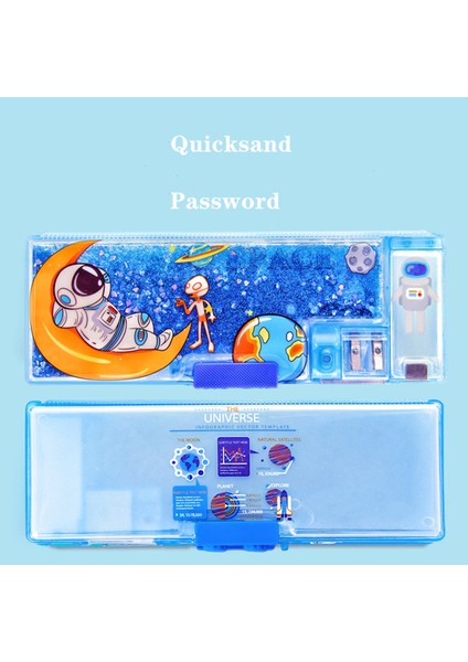 Yeni Kalem Kutusu Şifre Unicorn Estuches Escolares Kawaii Estuche Quicksand Kore Kırtasiye Trousse Scolaire Kızlar Için Kalem Kutusu (Yurt Dışından)