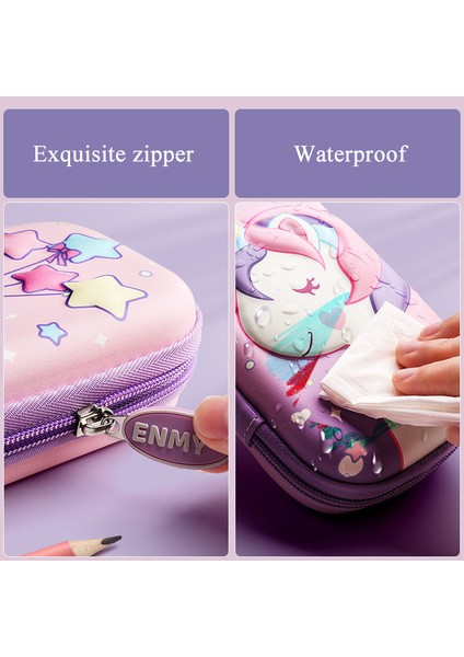 20 Unicorn Kalem Kutusu Sevimli Okul Kalem Kutuları Trousse Scolaire Kalem Kutusu 3D Estuches Escolares Kırtasiye Kawaii Kalem Kutusu (Yurt Dışından)