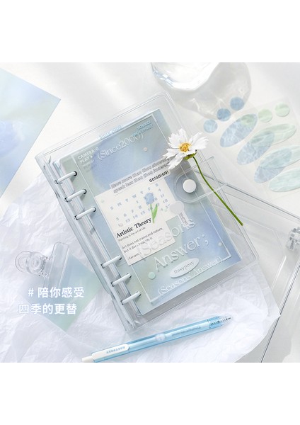 Mor A5 Şeffaf Kore Sevimli Günlük Defteri Dizüstü Gevşek Yapraklı Bağlayıcı Kawaii Dizüstü Gündem Organizatör Okul Kırtasiye (Yurt Dışından) fiyatları