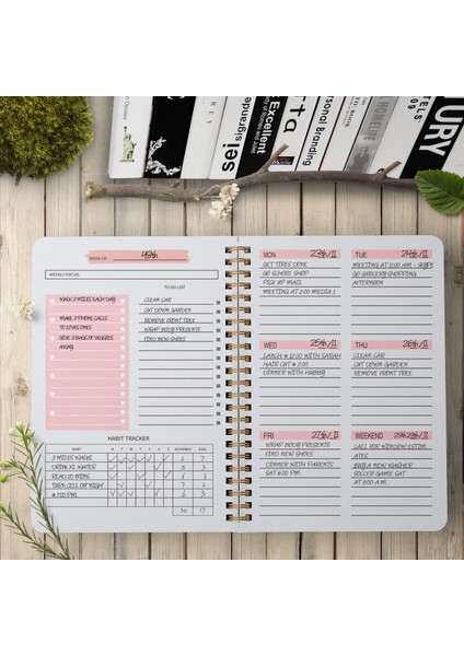 Pembe Ingilizce 2022 A5 Gündem Planlayıcısı Dizüstü Günlüğü Haftalık Planlayıcısı Hedef Alışkanlık Programları Organizatör Dizüstü Okul Kırtasiye Memuru (Yurt Dışından) fiyatları