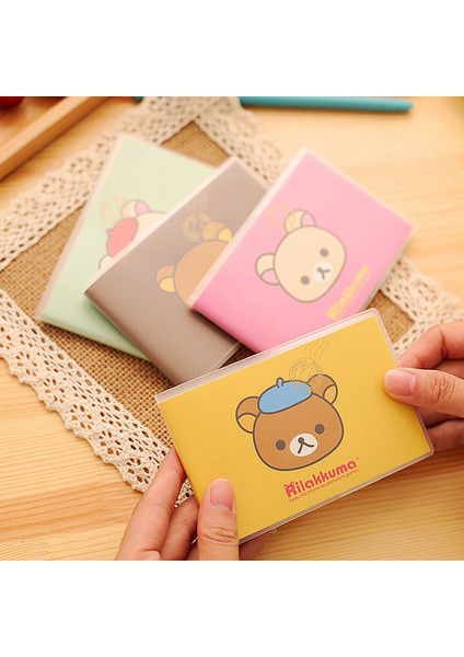 Rastgele Renk 4 Adet/grup Rilakkuma Mini Dizüstü Pvc Kapak Kawaii Hayvan Not Defteri Resimli Kitap Öğrenci Okul Malzemeleri Yaratıcı Kırtasiye (Yurt Dışından)