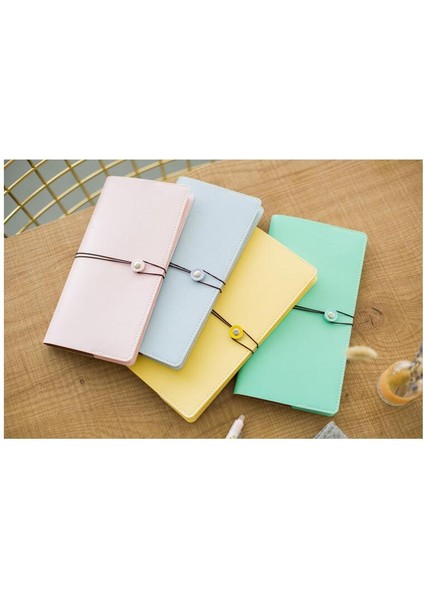 Pembe Boş Kağıtlar Midori Defter Standart Boyut Vintage Gezgin Dizüstü Bilgisayarı Kullanışlı Tasarım 221MMX117MM 32 Sayfa Seyahat Günlüğü (Yurt Dışından)