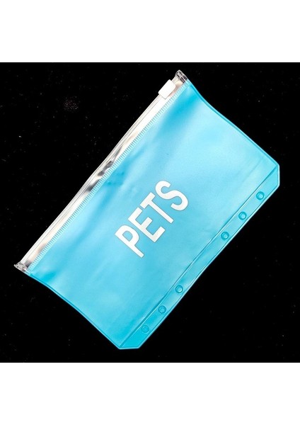 Pets A6 A5 A6 Mavi Nakit Planlayıcısı Pvc Bağlayıcı Cepler Temizle Fermuar Klasörleri 6 Delik Gevşek Yaprak Dizüstü Bağlayıcı Dosyaları Raporları Bağlayıcı (Yurt Dışından)