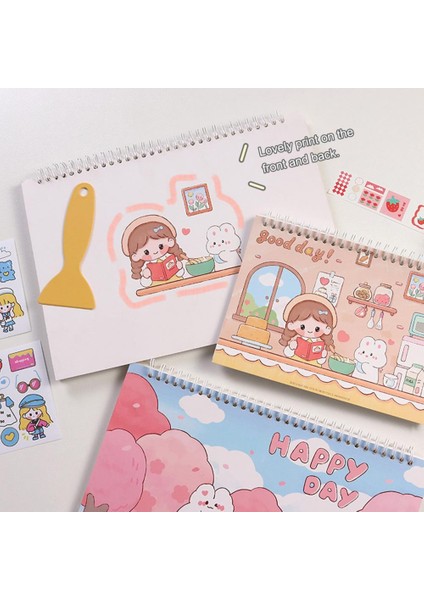 Pembe A4 Dayanıklı A5/a4 Yayın Kağıdı Kendi Başına Yap Çıkartma Karalama Defteri Kitap Zarif Scrapbooking Kitap Aşınmaya Dayanıklı Kırtasiye Malzemeleri (Yurt Dışından) modelleri