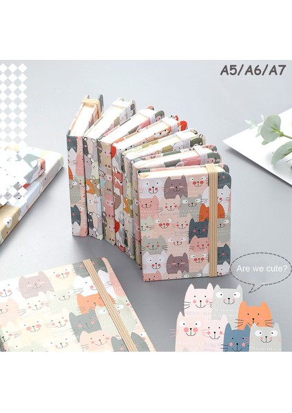 A5 1 Adet Rastgele Sharkbang A5 A6 A7 Mini Dizüstü Trompet Sevimli Not Defteri Sert Kapak Kawaii Kedi Hayvanlar El Kitabı Dergisi Gündem Kitaplar Kırtasiye (Yurt Dışından) fiyatları