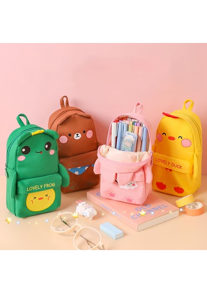 Stil 4 Kalem Kutusu Kawaii Kırtasiye Trousse Scolaire Okul Kalem Kutuları Tuval Piornik Büyük Kapasiteli Estuche Escolar Kalem Çantası (Yurt Dışından) fiyatları