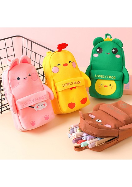 Stil 4 Kalem Kutusu Kawaii Kırtasiye Trousse Scolaire Okul Kalem Kutuları Tuval Piornik Büyük Kapasiteli Estuche Escolar Kalem Çantası (Yurt Dışından) modelleri