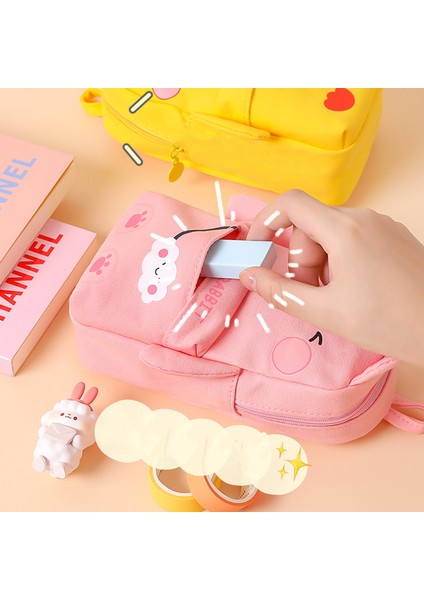 Stil 4 Kalem Kutusu Kawaii Kırtasiye Trousse Scolaire Okul Kalem Kutuları Tuval Piornik Büyük Kapasiteli Estuche Escolar Kalem Çantası (Yurt Dışından) indirimleri