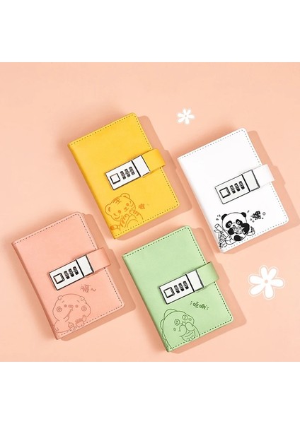 Göl Mavi Kawaii Dizüstü A7 Kilitli Not Defteri Kırtasiye Asma Kilit Çocuklar Okul Günlüğü Sketchbook Şifre Planlayıcısı Organizatör Küçük Not Defteri (Yurt Dışından) modelleri