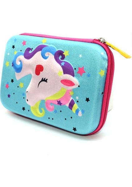 Bir Kalem Kutusu Kawaii Unicorn Kız Sevimli Estojo Escola Malzeme Okul Malzemeleri Yüksek Kapasiteli Kalemlik Kalem Kutusu Piornik Szkolny (Yurt Dışından)