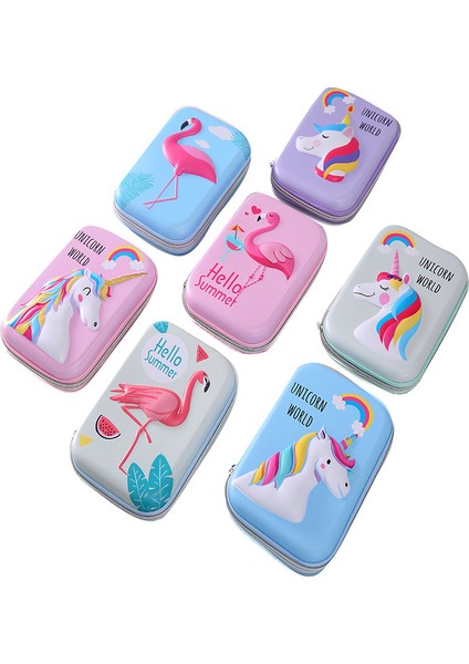 Mavi Unicorn Unicorn Kalem Kutusu Okul Estuche Escolar Estojo Escola Trousse Scolaire Stylo Kalemlik Kalem Kutusu Kalem Kutusu Flamingo Kutusu (Yurt Dışından)