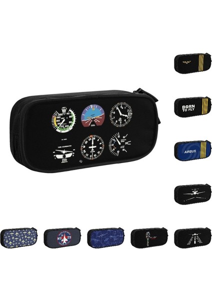 Stil 2 Kokpit Altı Arama Uçuş Simülatörü Pilot Kalem Kutusu Kız Erkek Büyük Kapasiteli Uçak Uçak Kalem Kutusu Okul Aksesuarları (Yurt Dışından) fırsatları