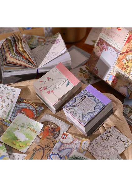 C Dimi 400 Yaprak Retro Bloknot Sülfürik Asit Kağıt Malzeme Kitap Kağıdı Scrapbooking Dekoratif El Sanatları Okul Malzemeleri Kırtasiye (Yurt Dışından)