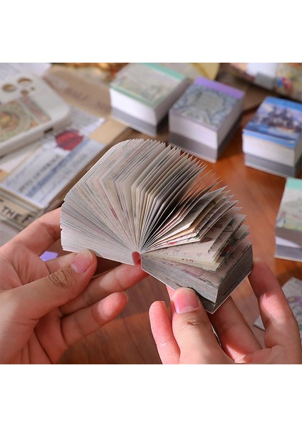 C Dimi 400 Yaprak Retro Bloknot Sülfürik Asit Kağıt Malzeme Kitap Kağıdı Scrapbooking Dekoratif El Sanatları Okul Malzemeleri Kırtasiye (Yurt Dışından)