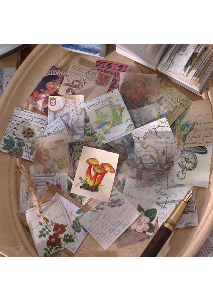 C Dimi 400 Yaprak Retro Bloknot Sülfürik Asit Kağıt Malzeme Kitap Kağıdı Scrapbooking Dekoratif El Sanatları Okul Malzemeleri Kırtasiye (Yurt Dışından)