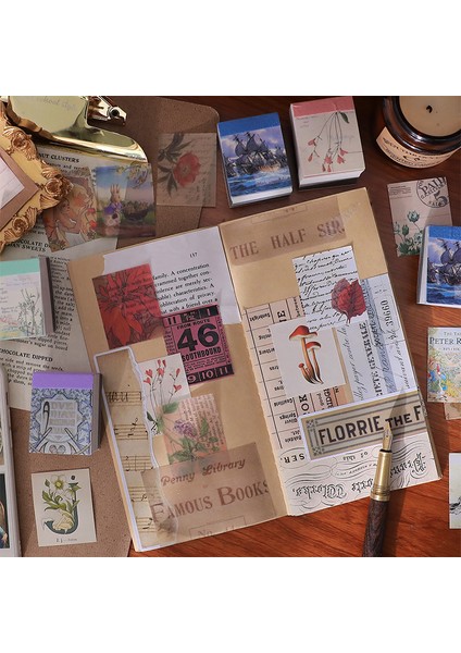 C Dimi 400 Yaprak Retro Bloknot Sülfürik Asit Kağıt Malzeme Kitap Kağıdı Scrapbooking Dekoratif El Sanatları Okul Malzemeleri Kırtasiye (Yurt Dışından)