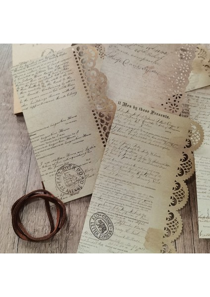 Stil 4 Retro Yaratıcı Malzeme Kağıt Dantel Içi Boş Sınır Mektup Malzeme Hareketi Albümü Süslemeleri El Hesabı Dıy Malzemeleri Günlük (Yurt Dışından) modelleri