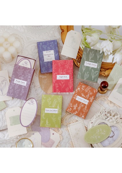 Stil 3 30 Adet Vintage Doku Vanilya Kağıt Dekoratif Kağıt Bloknot Scrapbooking Günlüğü Beyaz Tahta Kırtasiye Retro Çiçek Önemsiz Dergisi (Yurt Dışından)