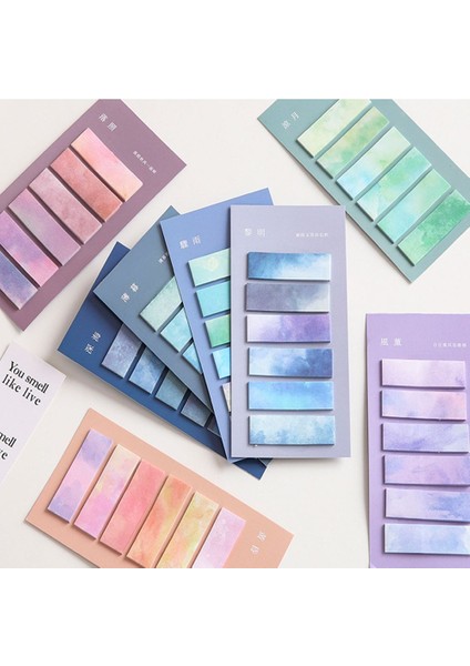 C-90 Adet-Tipi 12 120 Sayfa Morandi Degrade Renk Yapışkan Not Kawaii Yayınlandı Yapışkan Notlar Sevimli Dizin Bloknot Yer Ayracı Kağıt Etiket (Yurt Dışından) fiyatları