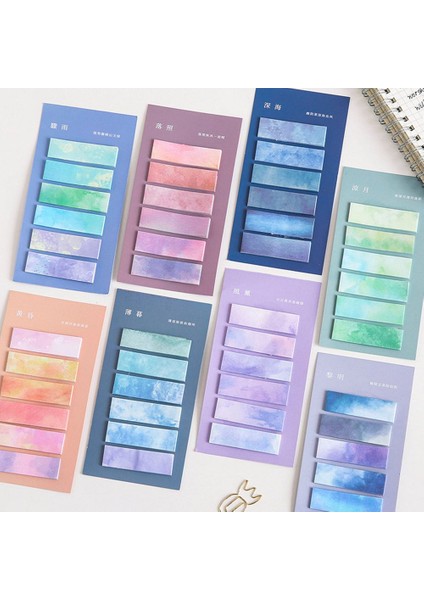 C-90 Adet-Tipi 12 120 Sayfa Morandi Degrade Renk Yapışkan Not Kawaii Yayınlandı Yapışkan Notlar Sevimli Dizin Bloknot Yer Ayracı Kağıt Etiket (Yurt Dışından) modelleri