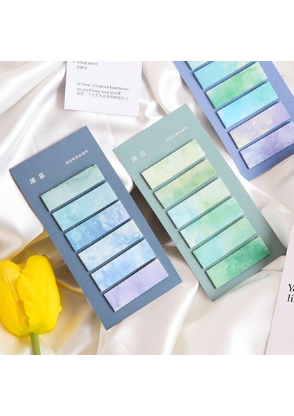 C-90 Adet-Tipi 12 120 Sayfa Morandi Degrade Renk Yapışkan Not Kawaii Yayınlandı Yapışkan Notlar Sevimli Dizin Bloknot Yer Ayracı Kağıt Etiket (Yurt Dışından) fırsatları