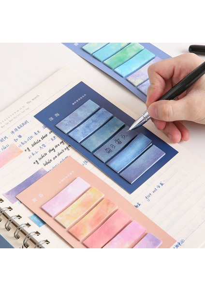 C-90 Adet-Tipi 12 120 Sayfa Morandi Degrade Renk Yapışkan Not Kawaii Yayınlandı Yapışkan Notlar Sevimli Dizin Bloknot Yer Ayracı Kağıt Etiket (Yurt Dışından) indirimleri