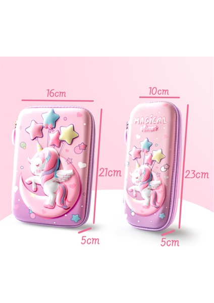 W0242A2 3D Eva Unicorn Sevimli Kalem Kutusu Karikatür Kırtasiye Kutusu Kızlar Renkli Kalem Kutusu Öğrenci Kalem Kutusu Okul Malzemeleri Hediyeler ipad Durumda (Yurt Dışından) indirimleri