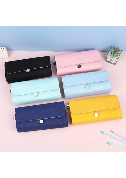 Stil 5 Şeker Renkli Kalem Kutusu Okul Malzemeleri Kalem Çantası Estuche Escolar Tuval Kalem Kutusu Trousse Scolaire Kırtasiye Kalem Kutusu (Yurt Dışından) modelleri