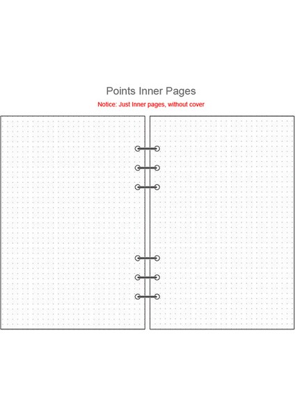 Noktası A5 2023 45 Sayfa Kawaii A5 A6 Gevşek Yaprak Defter Kağıdı Dolum Spiral Ciltleyici Dizin Iç Sayfalar Aylık Haftalık Günlük Planlayıcı Gündem (Yurt Dışından)