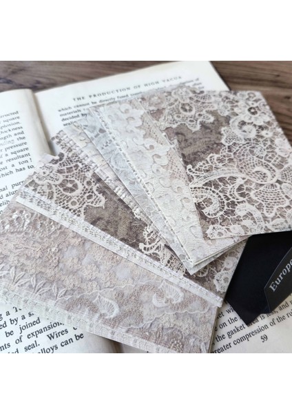 Stil 4 50 Sayfa Retro Dantel Estetik Kraft El Işi Kağıdı Dıy Scrapbooking Dekor Önemsiz Dergisi Sanat Kolaj Fotoğraf Albümü Vintage Arka Plan Kağıdı (Yurt Dışından) indirimleri